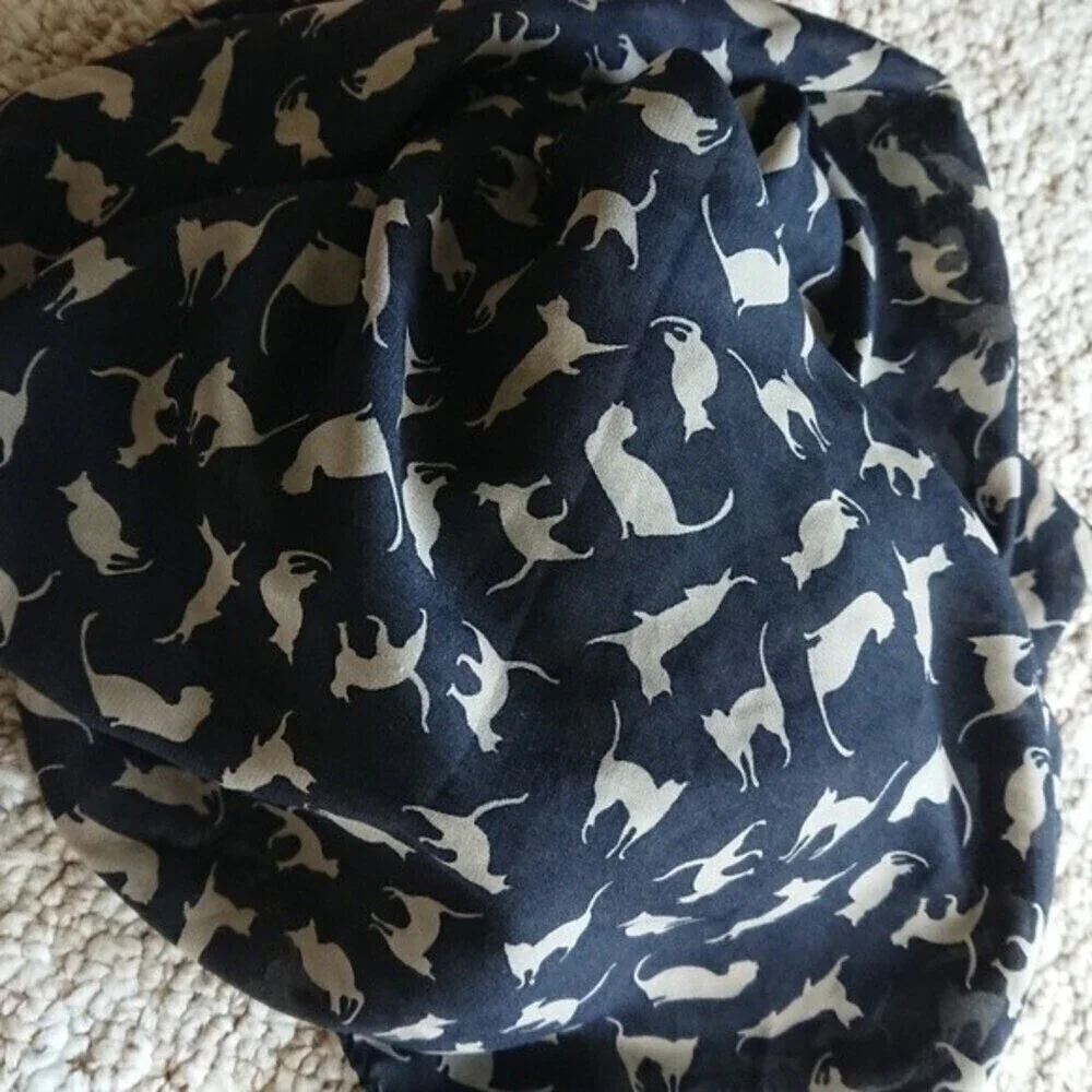 Dancing Cat Chiffon Scarf